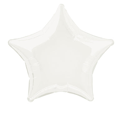 Balon helowy gwiazda biały pusty 50 cm