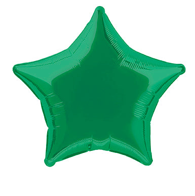 Balon helowy gwiazda zielony pusty 50 cm