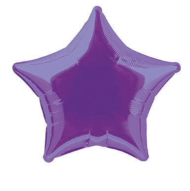 Balon helowy gwiazda fioletowy pusty 50 cm
