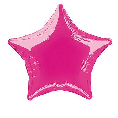Balon helowy gwiazda różowy pusty 50 cm