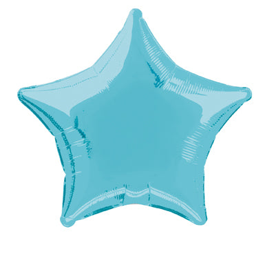 Balon helowy gwiazda jasnoniebieski pusty 50 cm