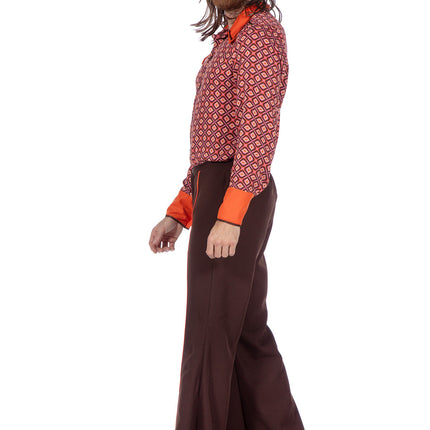 Pomarańczowy strój męski z lat siedemdziesiątych