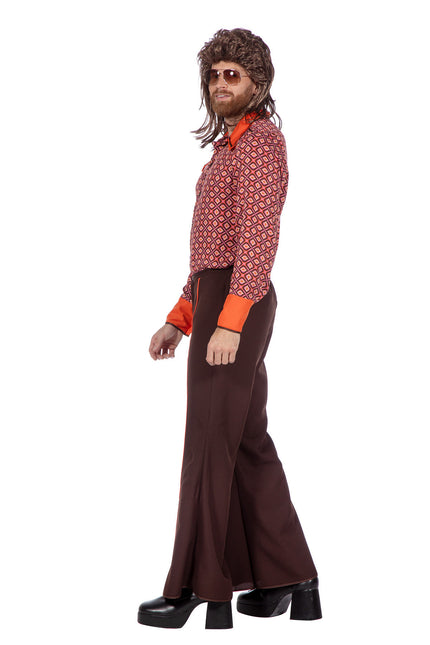 Pomarańczowy strój męski z lat siedemdziesiątych