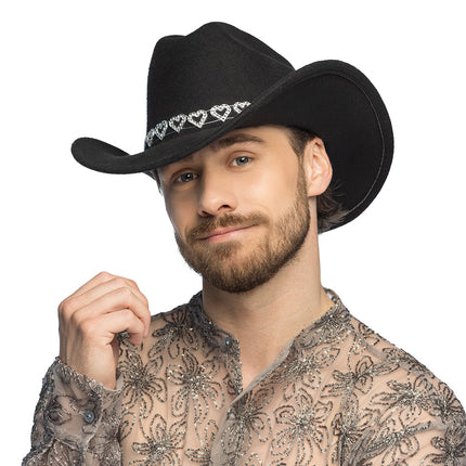 Kapelusz kowbojski Jamie czarny