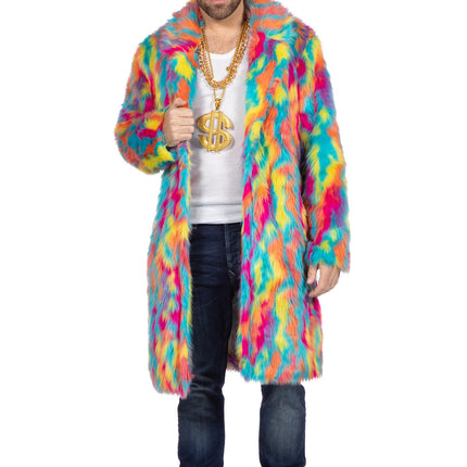 Futro wielokolorowe długie (V)