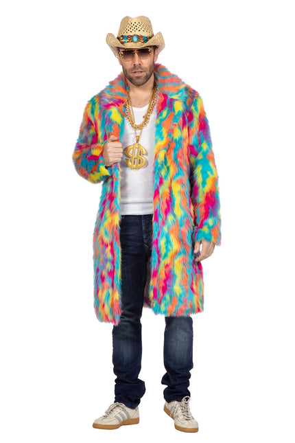 Futro wielokolorowe długie (V)