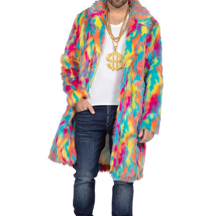 Futro wielokolorowe długie (V)