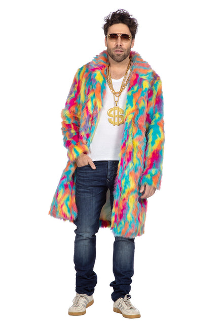 Futro wielokolorowe długie (V)