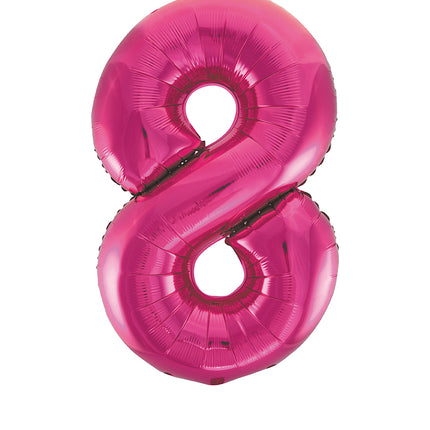 8-letni balon foliowy fuksja pusty 86 cm