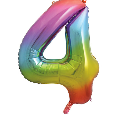 Balon z figurką na 4 lata Rainbow Empty 86cm