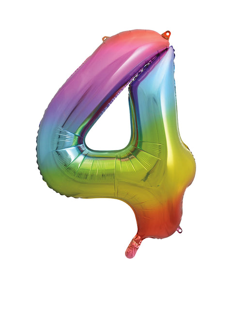 Balon z figurką na 4 lata Rainbow Empty 86cm