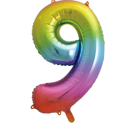 9-letni balon foliowy Rainbow Empty 86 cm