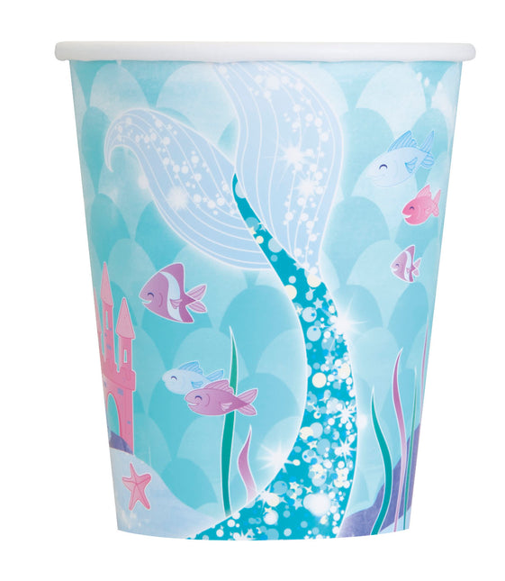 Kubki syrenki papierowe 266ml 8szt