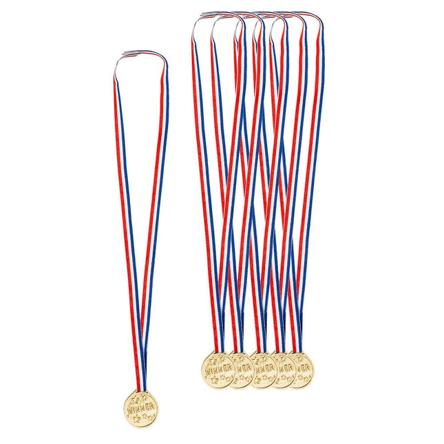 6 Medailles Winner 3.5cm van Boland koop je bij Partywinkel