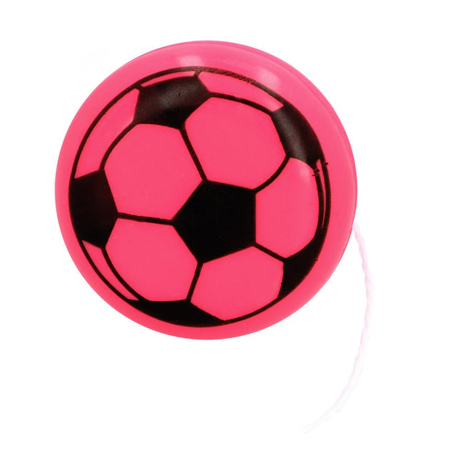 6 Voetbal jojo's - Partywinkel - 8712026308030