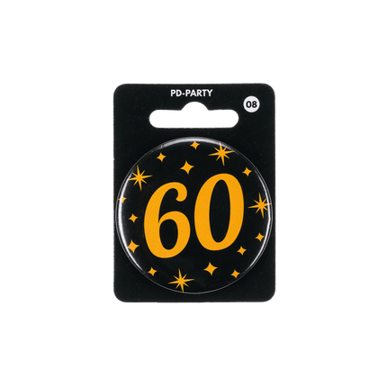 60 Jaar Button van Paper Dreams koop je bij Partywinkel