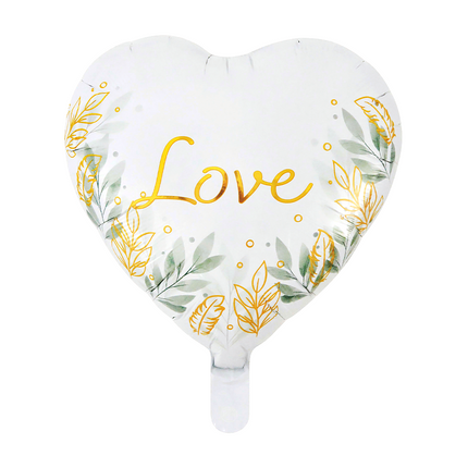 Balonik z napisem „Love” w kształcie serca, 46 cm
