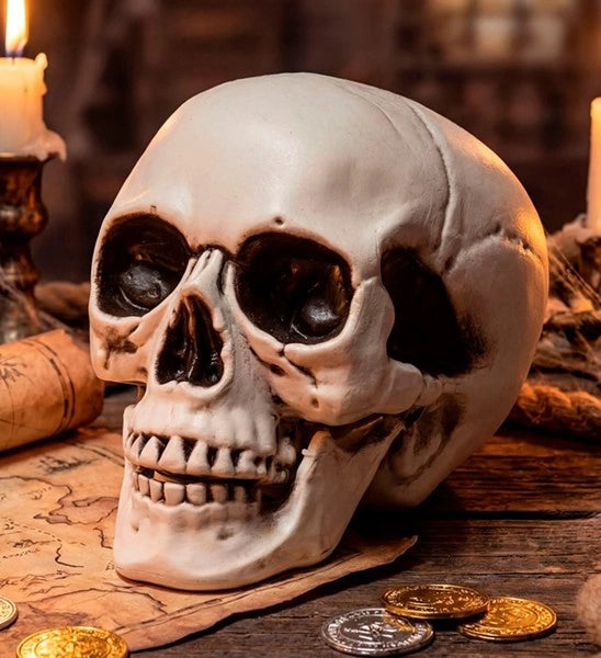 Czaszka na Halloween z ruchomą szczęką