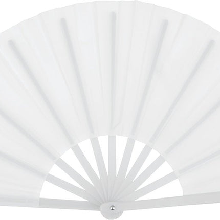 60x30 cm fabric fan White van Fiestas Guirca koop je bij Partywinkel