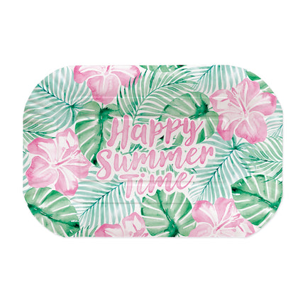 Zielono-różowa miska do serwowania „Happy Summer Time”, 2 szt.