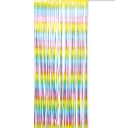 Tęczowa zasłona na drzwi Pastel 2,4 m