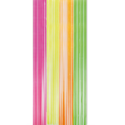 Neonowa zasłona na drzwi, kolorowa, 2,4 m