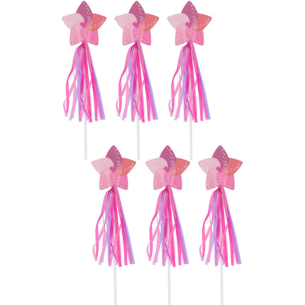 Różowa magiczna różdżka 26cm 6szt