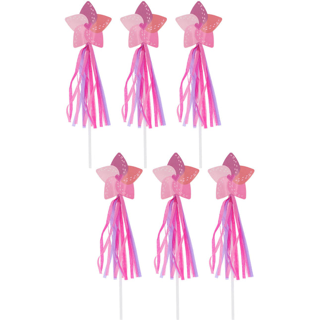 Różowa magiczna różdżka 26cm 6szt