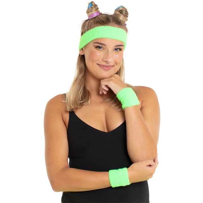 Opaski dresowe Neon Green - 3 sztuki