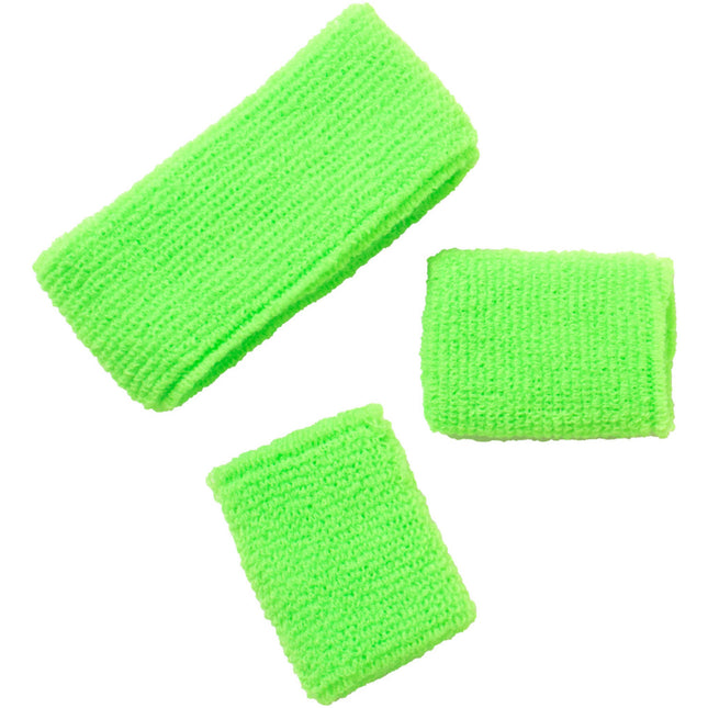 Opaski dresowe Neon Green - 3 sztuki