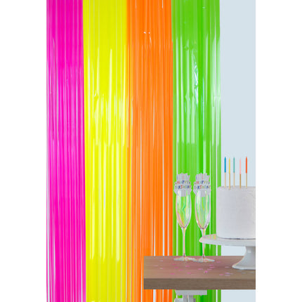 Tęczowa kurtyna do drzwi Neon 2m