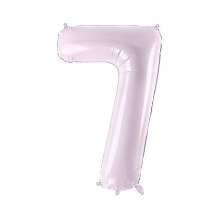 7 Jaar Cijfer Ballon Paars Leeg 72cm van Partydeco koop je bij Partywinkel