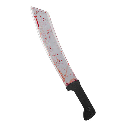 Halloweenowa sztuczna maczeta Blood 51cm