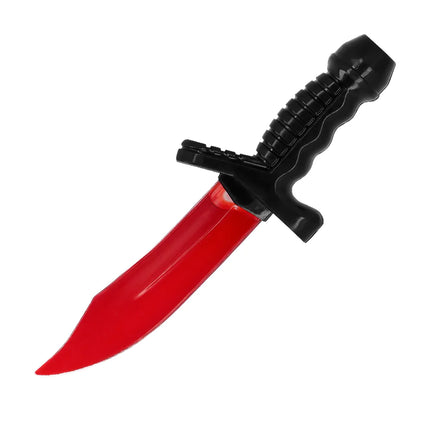 Fałszywy nóż na Halloween Krew 25cm