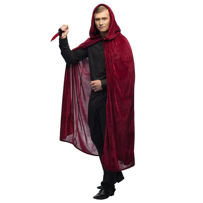 Fałszywy nóż na Halloween Krew 25cm