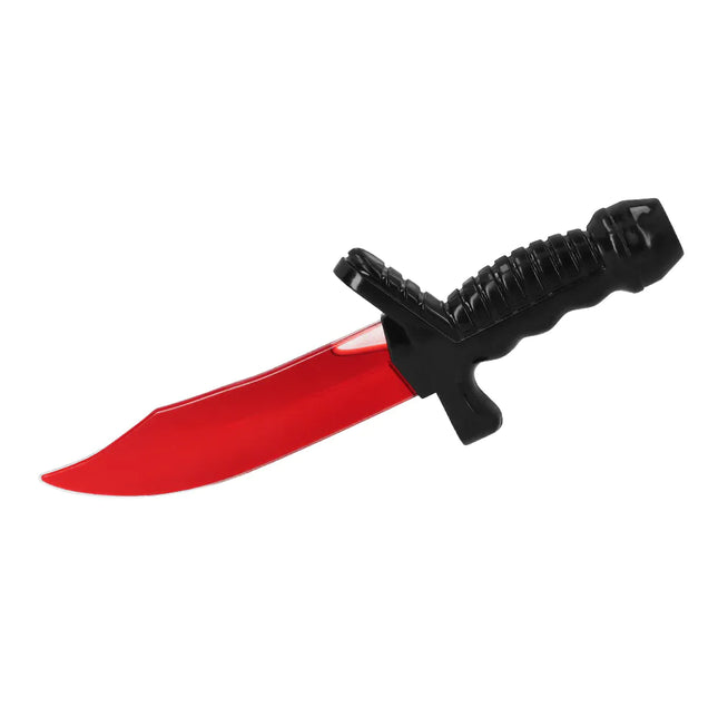 Fałszywy nóż na Halloween Krew 25cm