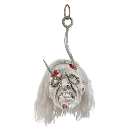 Halloweenowa sztuczna głowa zombie 36 cm