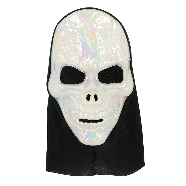 Maska na Halloween Perłowa Czaszka