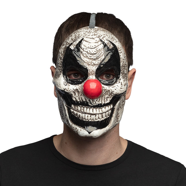 Maska na Halloween Klaun z ruchomą szczęką