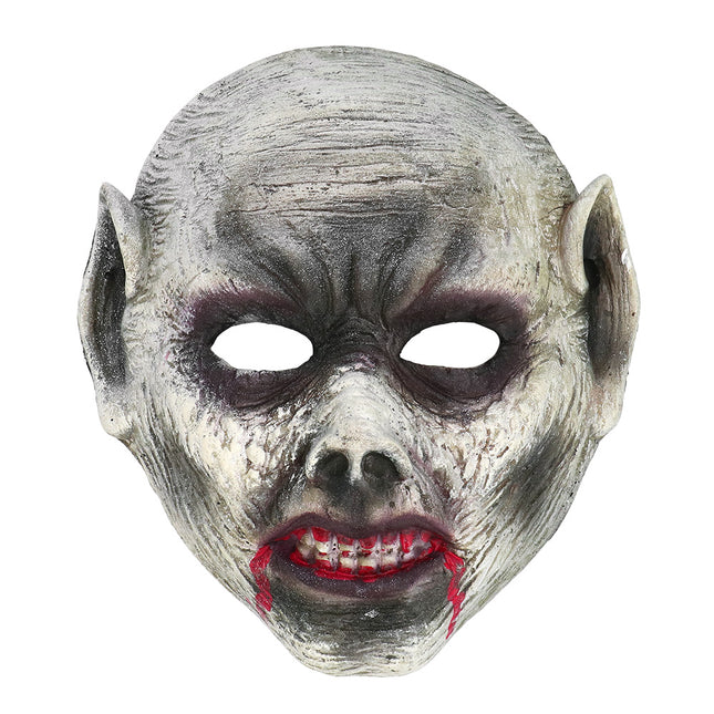 Maska na Halloween szary wampir