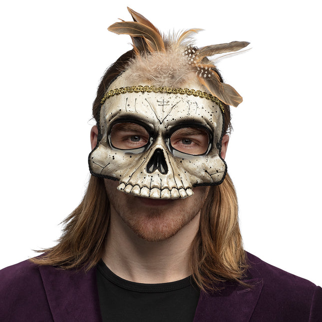 Halloweenowa maska na oczy Voodoo Damballa
