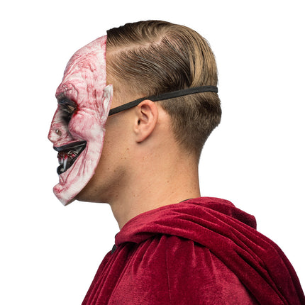 Maska na Halloween Czerwony Biały Wampir