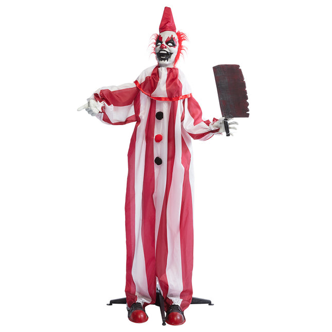 Lalka na Halloween Czerwony Biały Klaun 1.8m