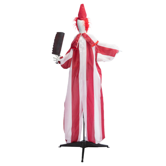 Lalka na Halloween Czerwony Biały Klaun 1.8m