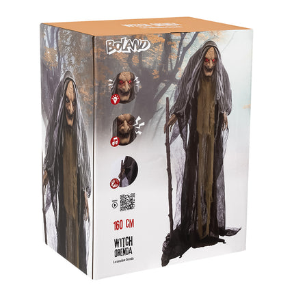 Halloweenowa lalka czarownica 1,6 m
