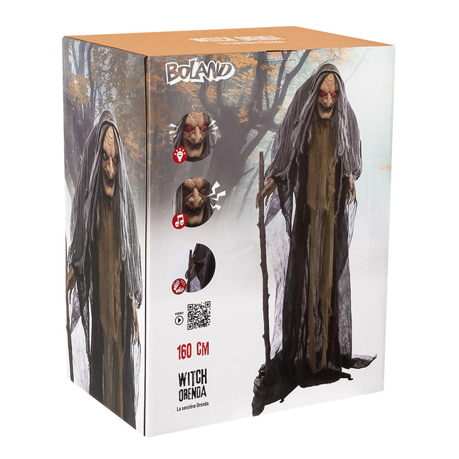 Halloweenowa lalka czarownica 1,6 m