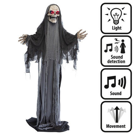Lalka na Halloween Szary Żniwiarz 1,8 m