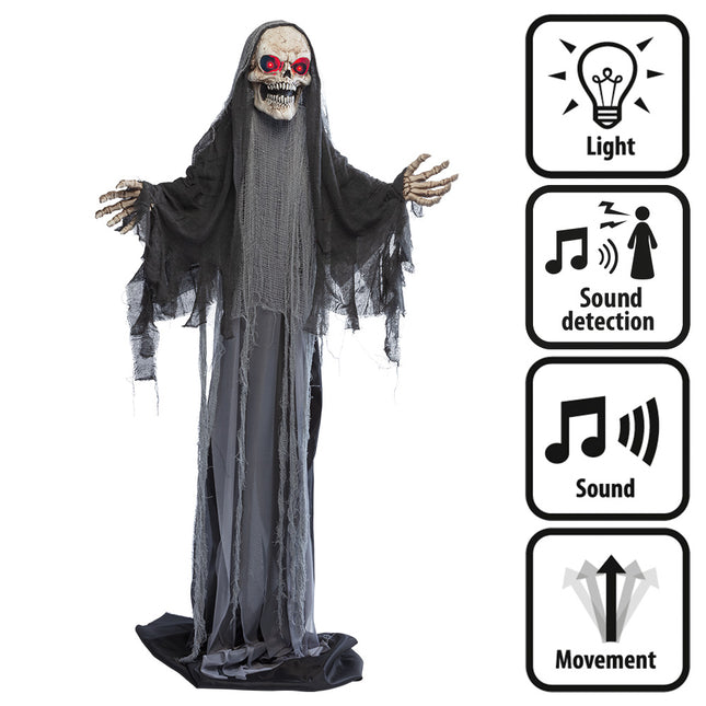 Lalka na Halloween Szary Żniwiarz 1,8 m