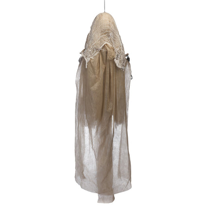 Dekoracja wisząca na Halloween Brązowy szkielet 1,83 m