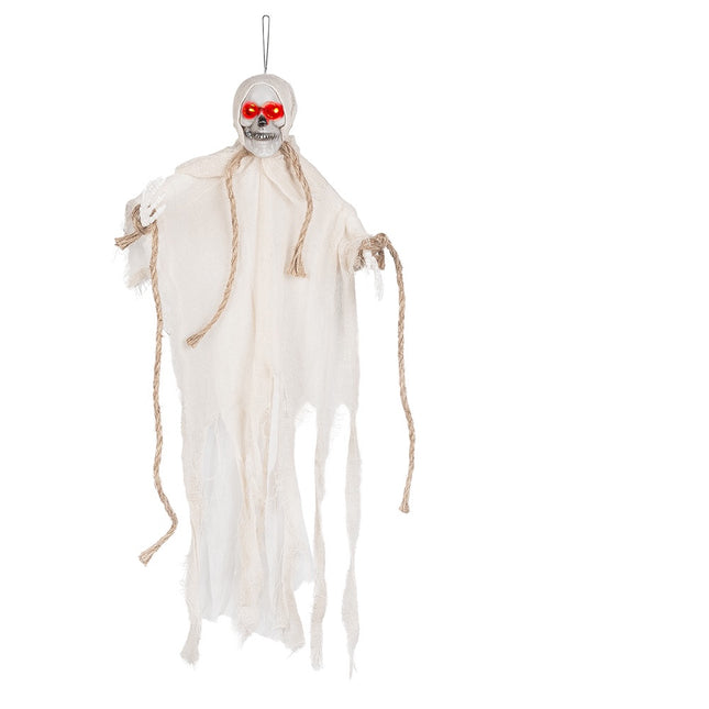 Dekoracja wisząca na Halloween Duch LED 55cm